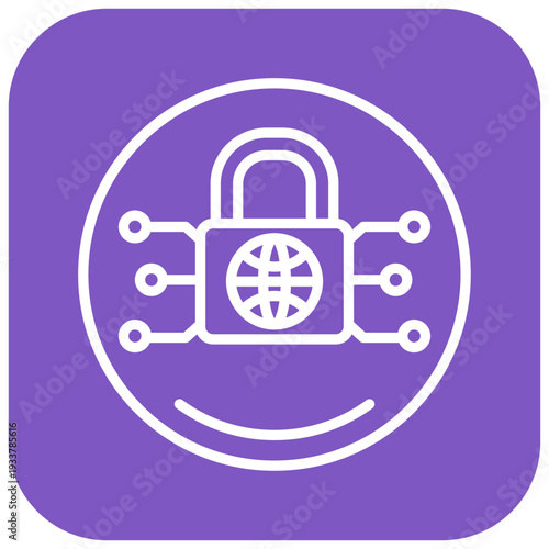 Network Encryption Vector Icon