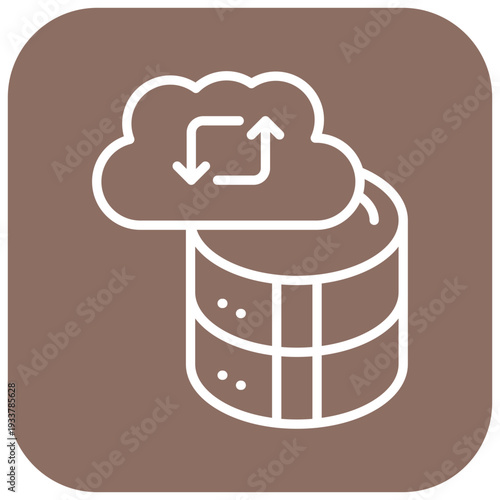 Network Data Backup Vector Icon