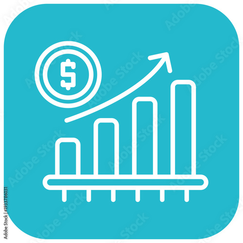 Sales Growth Vector Icon