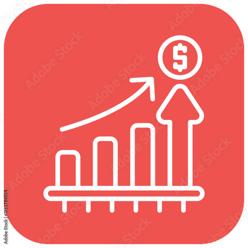Revenue Growth Vector Icon
