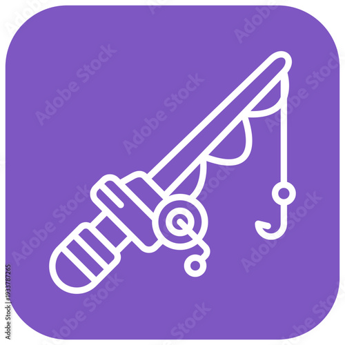 Fishing rod Vector Icon