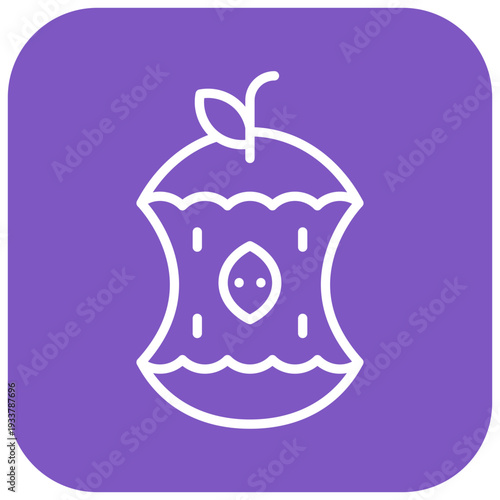 Rotten Apple Vector Icon