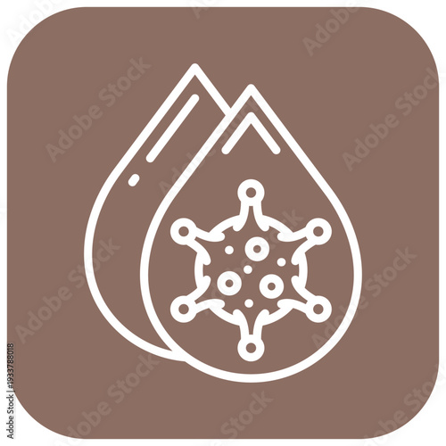 Infectious Droplets Vector Icon