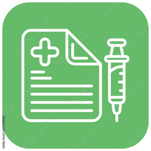 Immunization Record Vector Icon