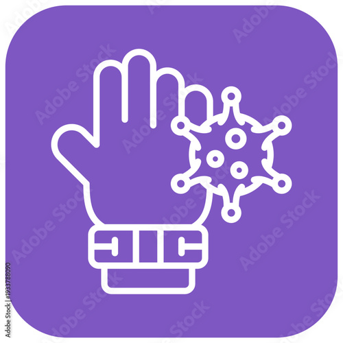 Contaminated Hands Vector Icon