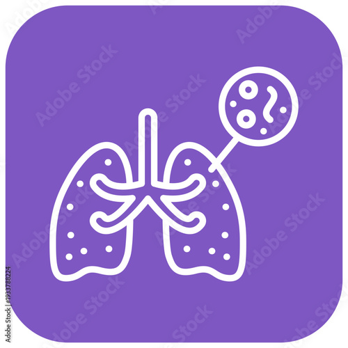 Infected Lungs Vector Icon