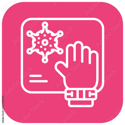 Contaminated Surfaces Vector Icon