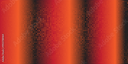 Abstract glittering geometric texture with orange and golden pixels. Fantasy fractal design. Digital art. 3D rendering.