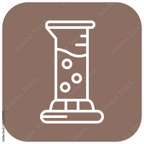 Graduated Cylinder Vector Icon