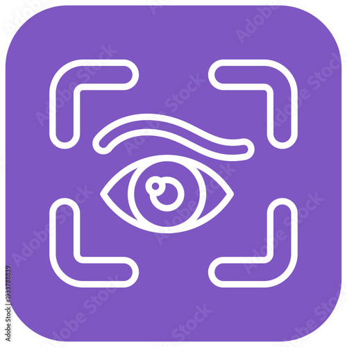 Eye Recognition Vector Icon
