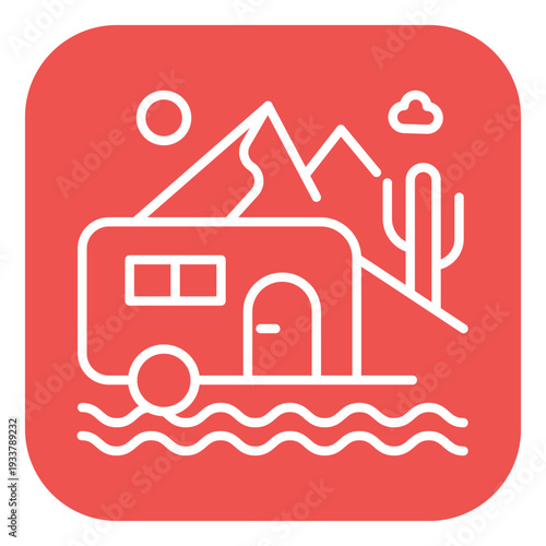 Caravan Vector Icon