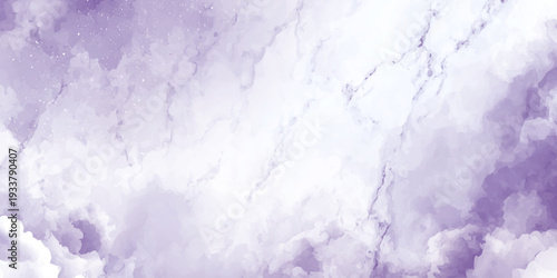 Fantasy smooth light purple watercolor texture illustration for design vintage card templates pastel ink colors wet effect hand drawn canvas aquarelle background.