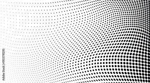 Wallpaper Mural Wavy gradient halftone dots pattern texture background
 Torontodigital.ca