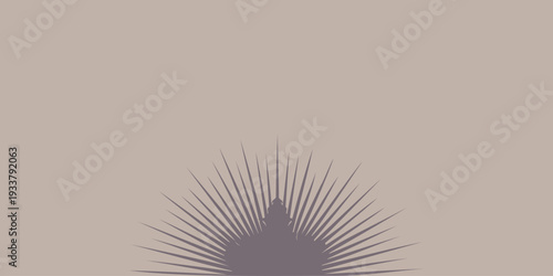 A minimalist illustration of a spiky object on a plain background, armed forces day