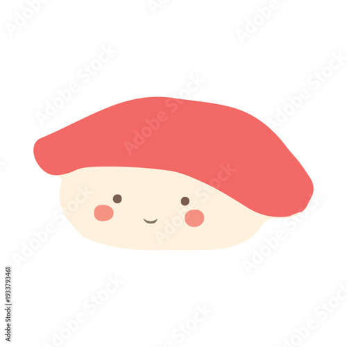 Sushi street food flat design. vector illustration