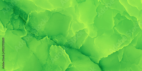 Vibrant green and yellow marble texture background with fluid watercolor style creating a dynamic and warm atmosphere background.