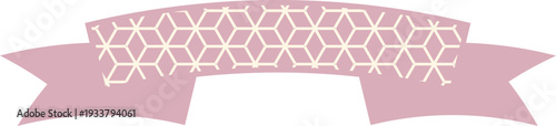 Ribbon Frame -2- Hemp Leaf - pink