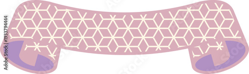 Ribbon Frame -4- Hemp Leaf - pink