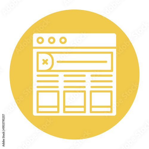 High Fidelity Wireframe Icon