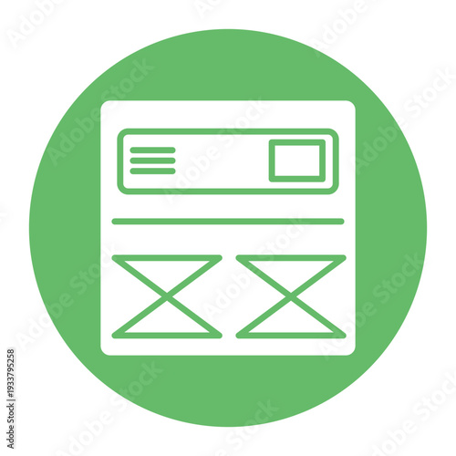 Low Fidelity Wireframe Icon