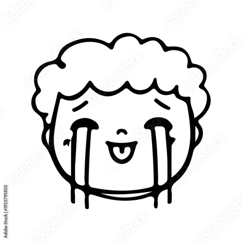 Crying Laughing Face Icon