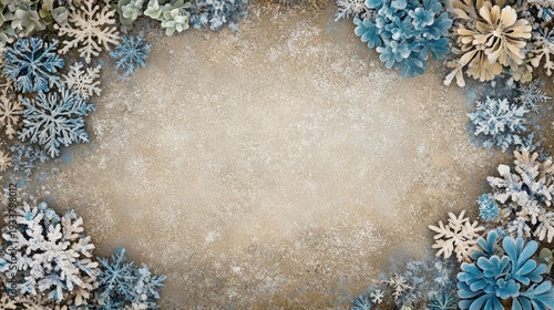 Winter Snowflake Border