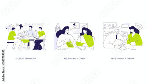 Students participating in group discussion with teacher in classroom setting HU (52).ai