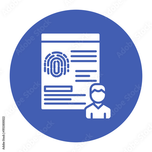 Biometric Data Icon