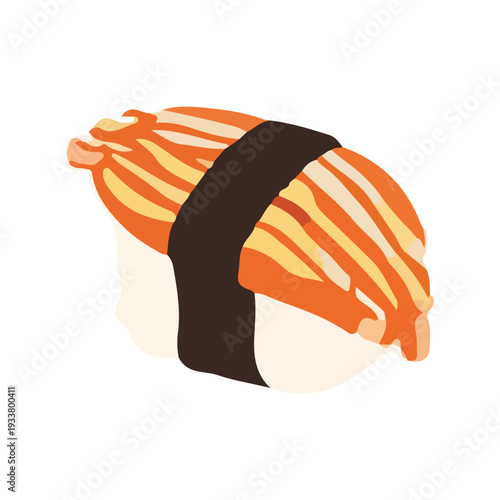 Colorful vector icon of a striped fish shaped like a round candy wearing a helmet, playful festive logo design