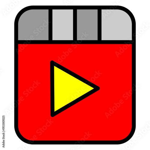 Reel Vector Filled Icon Design