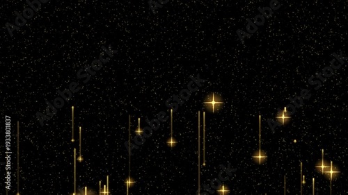 Abstract Luxury Hanging Award Particle Animation Alpha Channel Transparent BG