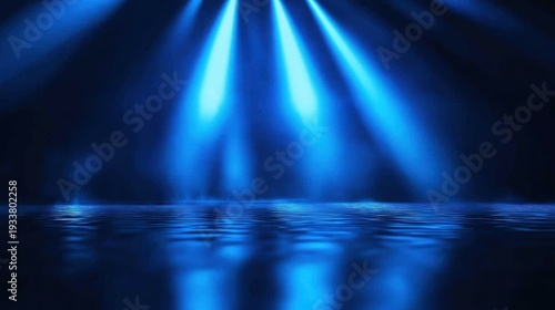 Blue stage lights (1)