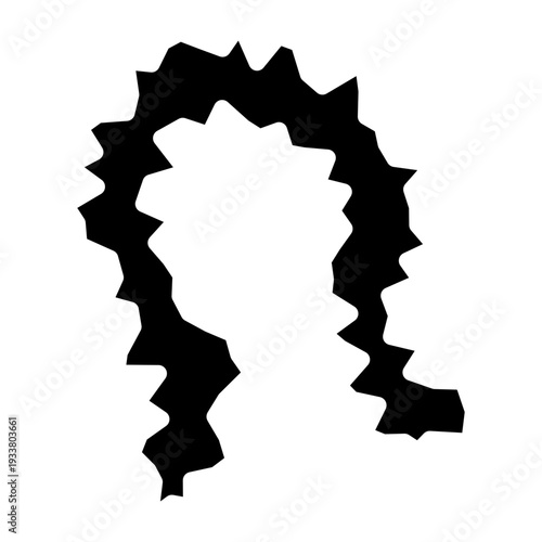 Feather Boa Vector Glyph Icon Design