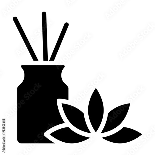 Aromatherapy Vector Glyph Icon Design