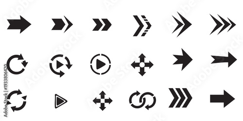 A collection of various icons representing different actions and functions.