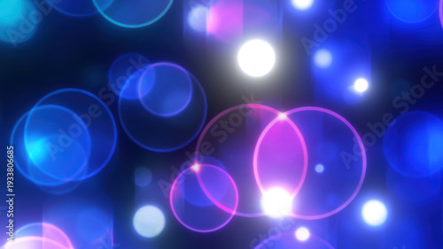 Bright bokeh particles