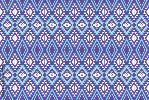 Geometric ethnic oriental pattern concept inspired by cross stitch motifs reflecting cultural harmony and symmetry, detailed vector pattern design for textile, fabric, batik, clothing, and wallpaper