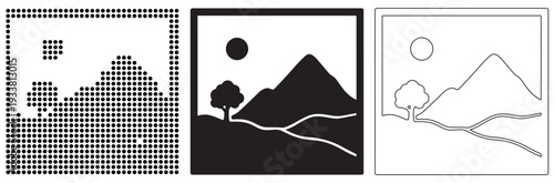 Minimalist design showing placeholder for vector file upload