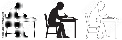 Minimalist icon representing a vector file format placeholder