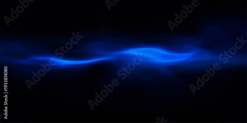 Luminous Plasma: An ethereal swirl of electric blue energy dances against a stark black backdrop, evoking a sense of mystery and cosmic wonder.