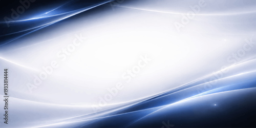 Abstract Digital Composition: A dynamic digital composition that weaves together flowing curves and gradients in shades of blue and white, creating a sense of movement and elegance.