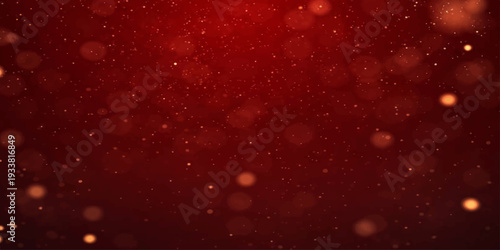 Crimson Particles: A captivating backdrop of shimmering crimson particles, suspended in a dark, atmospheric setting, creating a visually rich and immersive effect.