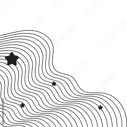 Abstract Contour Map Element