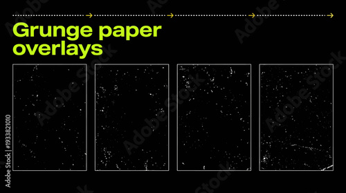 Grunge Paper Overlays Pack with Distressed Speckled Texture Panels for Photoshop, Scrapbooking, and Design Projects
