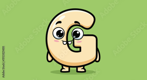 A cartoon lemon character happily holding a sign from a green field viewpoint illustration