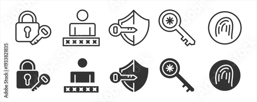 Passkey Authentication Security Icon 