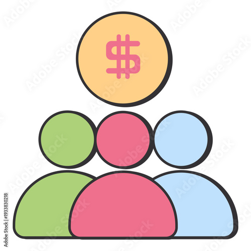 Crowd Funding Concept Icon