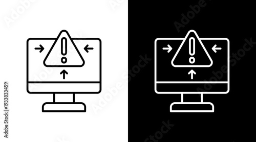 Major Incident Management Outline White Icon Set Design