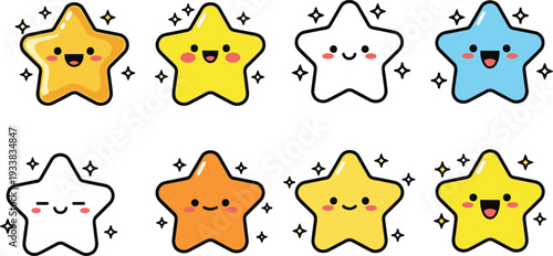 Vector collection of electric vehicle charging station icons with blue flat design featuring EV power points, charging cables, and digital displays for sustainable transportation.