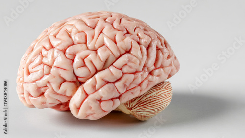 Exploring the intricate details of a brain model that showcases the complexities of human thought and the wonders of neuroscience